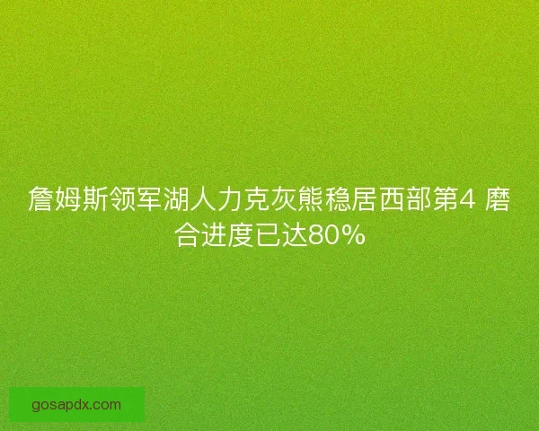 詹姆斯领军湖人力克灰熊稳居西部第4 磨合进度已达80%